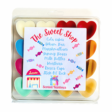 Load image into Gallery viewer, The Sweet Shop Wax Collection - Scented Rainbows - Colourful Heart Shapes - Rainbow Wax - Wax Collection - Sweet Scents 
