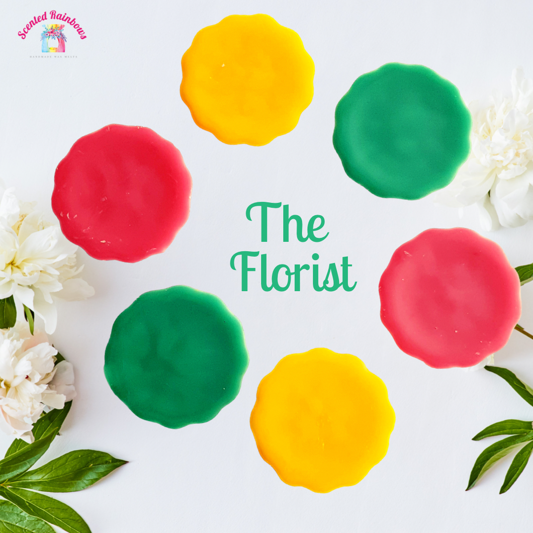The Florist wax melt tarts - long lasting luxury floral scented wax tarts