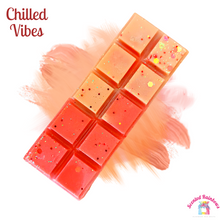Load image into Gallery viewer, Chilled Vibes Wax Melt Snap Bar - Scented Rainbows - Mindful Moods Wax Collection - Ambre Two Tone Wax Bar - Floral, Earthy Oudh Scent Mix
