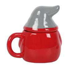 Load image into Gallery viewer, Red and Grey Gonk Lidded Mug

