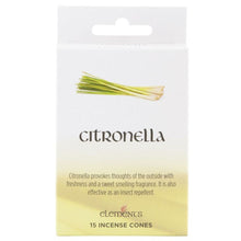 Load image into Gallery viewer, Set of 12 Packets of Elements Citronella Incense Cones
