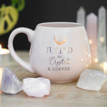 Load image into Gallery viewer, Crystals and Coffee Rounded Mug
