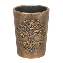 Load image into Gallery viewer, Tree of Life Bronze Terracotta Plant Pot by Lisa Parker

