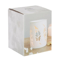 Load image into Gallery viewer, White Feather Cut Out Wax Melt Warmer
