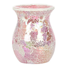 Load image into Gallery viewer, Large Pink Iridescent Crackle Wax Warmer
