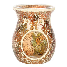 Load image into Gallery viewer, Large Brown Crackle Wax Warmer
