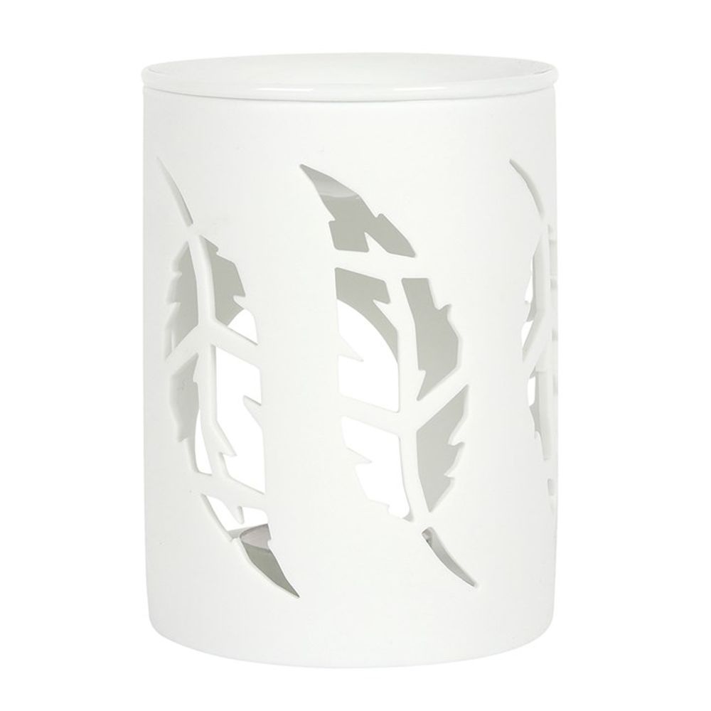 White Feather Cut Out Wax Melt Warmer