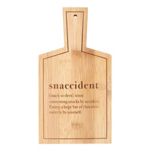 Load image into Gallery viewer, Snaccident Bamboo Serving Board
