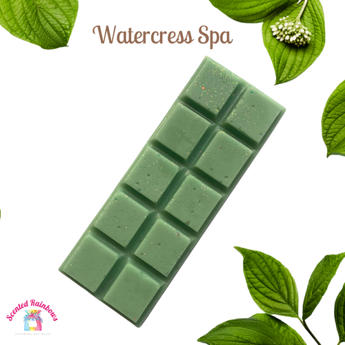 Watercress Spa Wax Melt Snap Bar - Scented Rainbows 